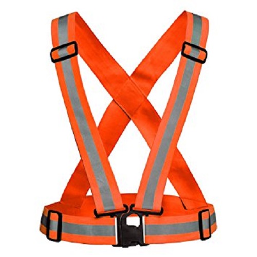 Safety Reflective Stripe Vest (Orange)